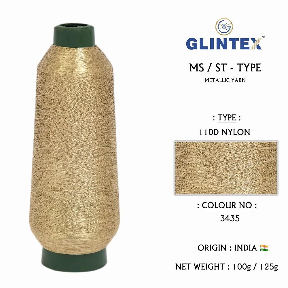 110D Nylon Jari Kasab / Metallic Yarn Color 3435 (P 125)  - Computer Embroidery Nylon Jari and Metallic Yarn  - High Quality Product Image