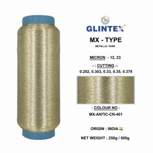 MX-Type Metallic Yarn Color Antic-401  - MX-Type Metallic Yarn 