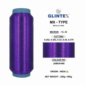 MX-Type Metallic Yarn Color Jamun  - MX-Type Metallic Yarn 