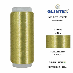 Chappat / Flat Jari and Metallic Yarn Color-202  - Chappat Yarn 
