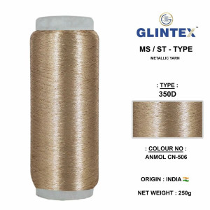 Chappat / Flat Jari and Metallic Yarn Color Anmol-506  - Chappat Yarn 