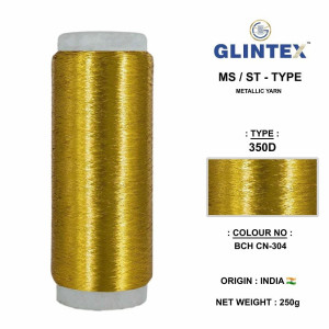 Chappat / Flat Jari and Metallic Yarn Color BCH-304  - Chappat Yarn 