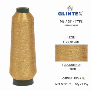 110D Nylon Jari Kasab / Metallic Yarn Color 2060 ( P 125 )  - Computer Embroidery Nylon Jari and Metallic Yarn 
