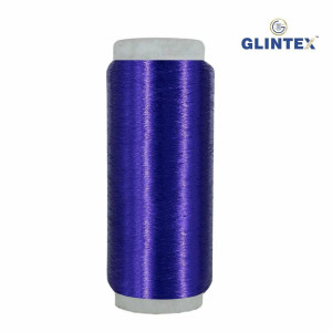 Chappat / Flat Jari and Metallic Yarn Color Blue - View 2  - Chappat Yarn 