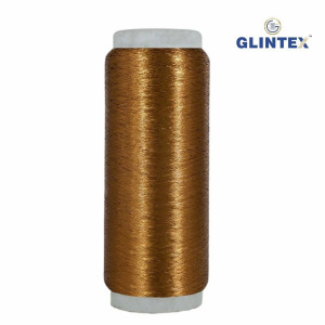 Chappat / Flat Jari and Metallic Yarn Color Brown-702 - View 2  - Chappat Yarn 