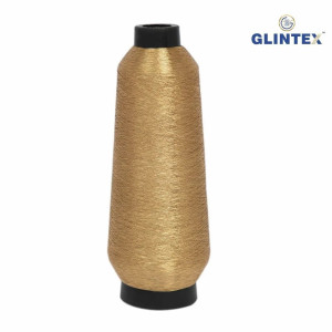 180D Polyester Metallic Yarn / Jari Kasab Color 51 For Computer Embroidery Machines - View 3  - Computer Embroidery Polyester Jari and Metallic Yarn 