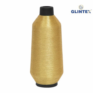 180D Polyester Metallic Yarn / Jari Kasab Color BCH For Computer Embroidery Machines - View 2  - Computer Embroidery Polyester Jari and Metallic Yarn 