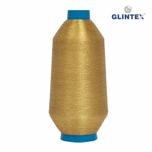 180D Polyester Metallic Yarn / Jari Kasab Color MY-44 For Computer Embroidery Machines - View 2  - Computer Embroidery Polyester Jari and Metallic Yarn 