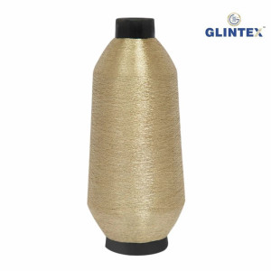 180D Polyester Metallic Yarn / Jari Kasab Color P-915 For Computer Embroidery Machines - View 2  - Computer Embroidery Polyester Jari and Metallic Yarn 