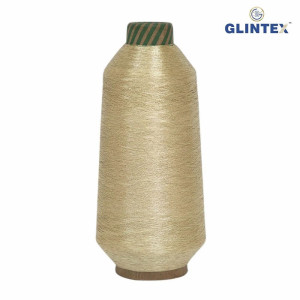 180D Polyester Metallic Yarn / Jari Kasab Color Y-10 Light For Computer Embroidery Machines - View 2  - Computer Embroidery Polyester Jari and Metallic Yarn 