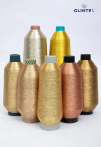 180D Polyester Metallic Yarn / Jari Kasab Color 422 - View 6  - Computer Embroidery Metallic Yarn and Jari 