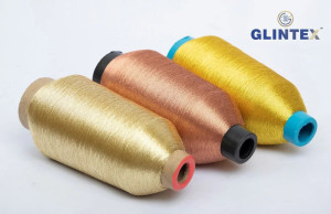 180D Polyester Metallic Yarn / Jari Kasab Color B-37 - View 7  - Computer Embroidery Metallic Yarn and Jari 