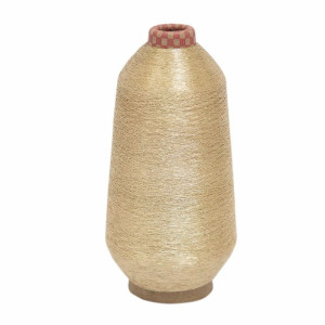40/2 Cotton Metallic Yarn / Jari Kasab Color 20-L For Aari Embroidery Machines - View 2  - Aari Machine Embroidery Jari And Metallic Yarn 