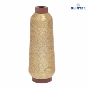 40/2 Cotton Metallic Yarn / Jari Kasab Color 24 For Aari Embroidery Machines - View 2  - Aari Machine Embroidery Jari And Metallic Yarn 